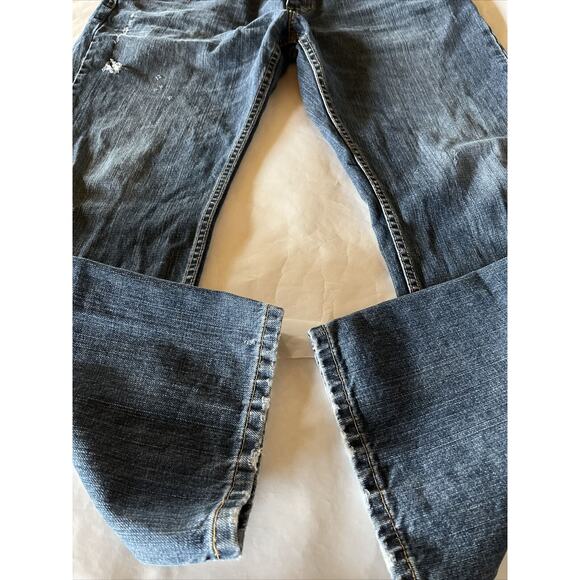 Levis 559 Jeans Men’s 36x30 Blue Medium Wash Cotton Denim Outdoor Y2K Distressed - Picture 15 of 16